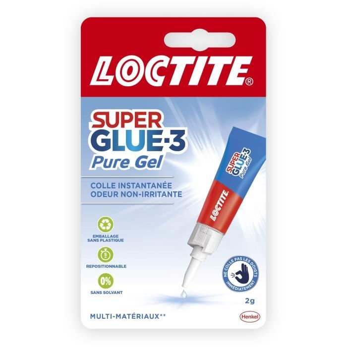 Cyanocrylate glue - LOCTITE - SUPERGLUE-3P - Pure Gel - Tube 2g