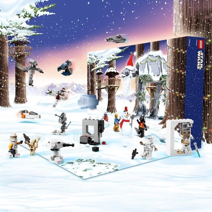 LEGO Star Wars 75340 Le Calendrier de l'Avent 2022, 24 Mini-Jouets, Cadeau avec Figurines
