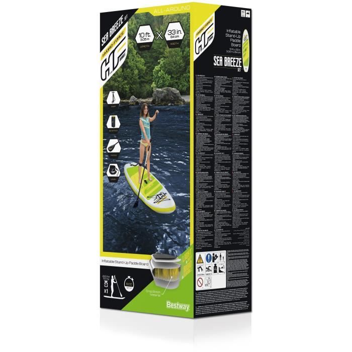 BESTWAY Hydro-Force Sea Breeze Paddle SUP gonflable - 305 x 84 x 12 cm