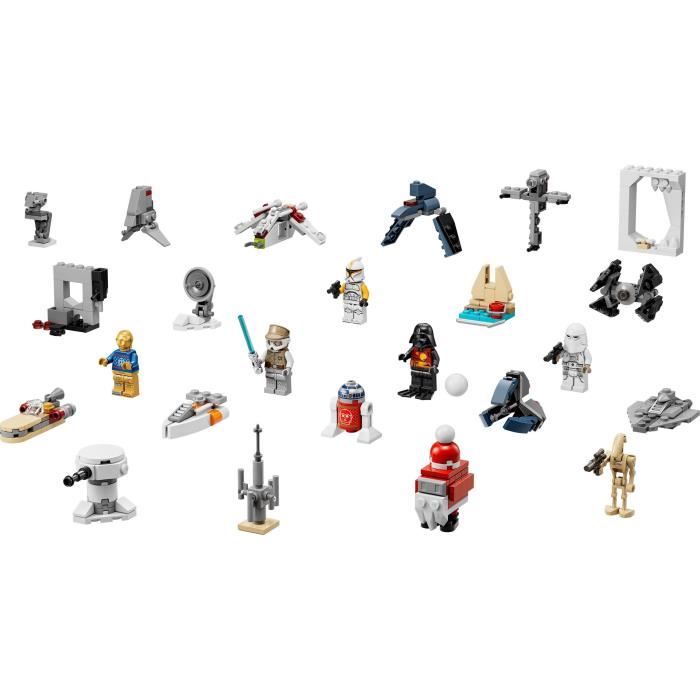 LEGO Star Wars 75340 Le Calendrier de l'Avent 2022, 24 Mini-Jouets, Cadeau avec Figurines