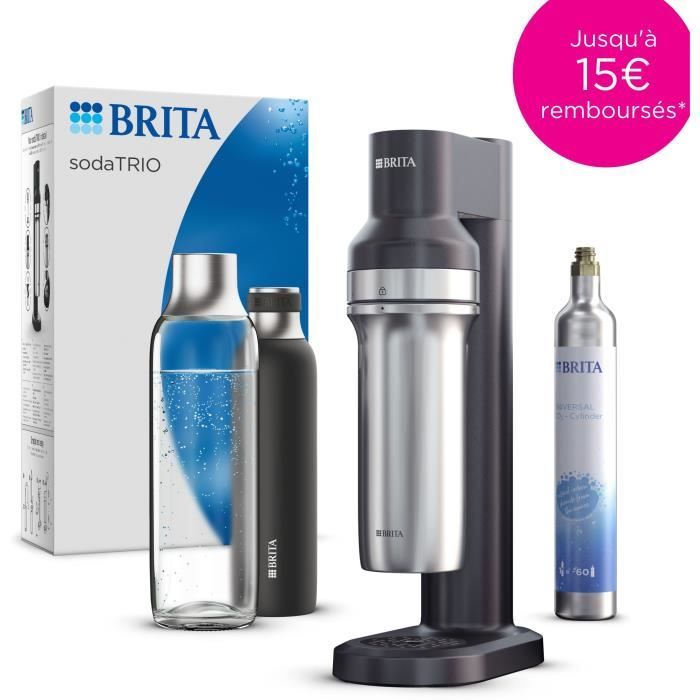 Macchina per acqua frizzante BRITA sodaTRIO - nera