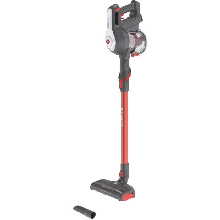 Aspirateur balai - HOOVER - HF122AH - 22 V - 40 min - 0,9 L - Rouge / Gris