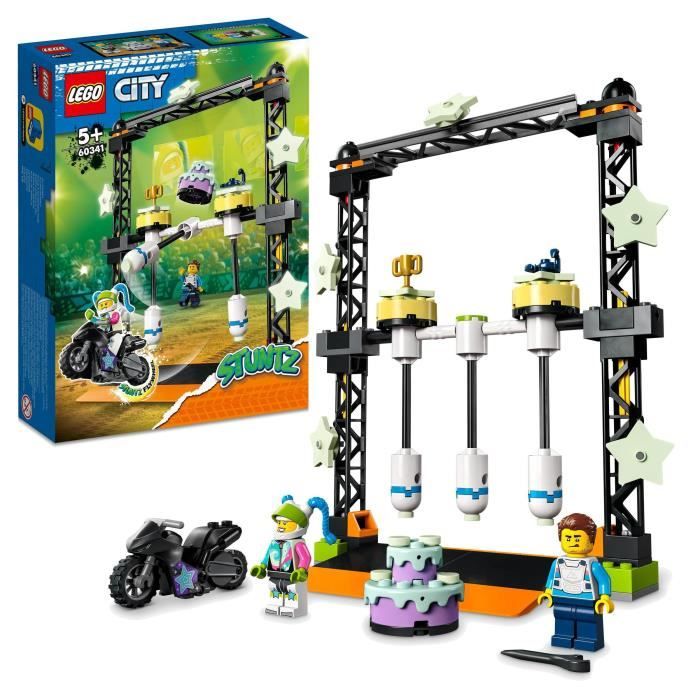 LEGO 60341 City Stuntz Le Défi de Cascade : Les Balanciers, Jouet Moto d'Aventure de Stunt Bike pour Filles et Garçons des 5 ans