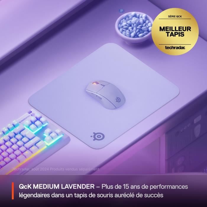 Image secondaire de Tapis de souris gaming - STEELSERIES - QcK M - Lavande