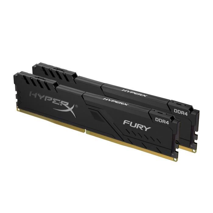 HYPERX FURY - Mémoire PC RAM - 16Go (2x8Go) - 3200 MHz - DDR4 - CAS 16 (HX432C16FB3K2/16)