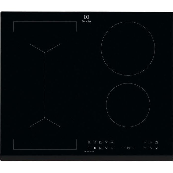 ELECTROLUX LIV6343 - Piano cottura - 4 fuochi - 7350W - Rivestimento in vetro - Nero