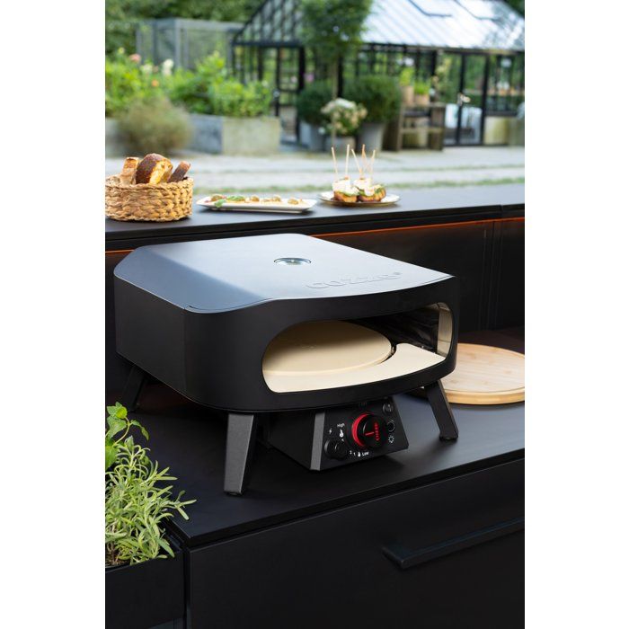 Image secondaire de Four à Pizza Gaz COZZE M30 - Pierre Rotative et Thermomètre - 6 kW Noir