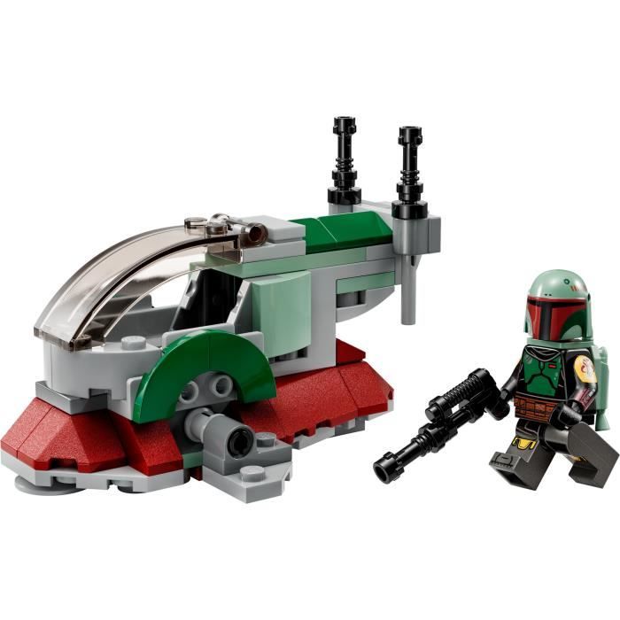 LEGO Star Wars 75344 Le Vaisseau de Boba Fett Microfighter, Véhicule avec Figurines, Le Mandalorien