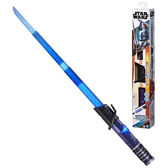 Mandalorian Electronic Lightsaber Darksaber, Star Wars Lightsaber Forge Kyber Core, Kids Toys, Ages 4 and Up