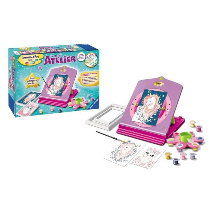 Puzle Ravensburger Número de arte fantástico Atelier 1000 piezas temática artística ilustración detallada 4005556290345