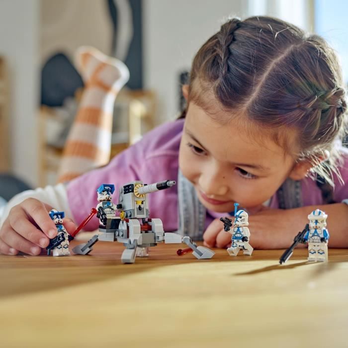 LEGO Star Wars 75345 Pack de Combat des Clone Troopers de la 501eme Légion, Jouet avec Canon