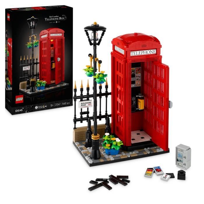 LEGO Ideas 21347 Decorazioni per la casa della cabina telefonica di Londra per gli anglofili