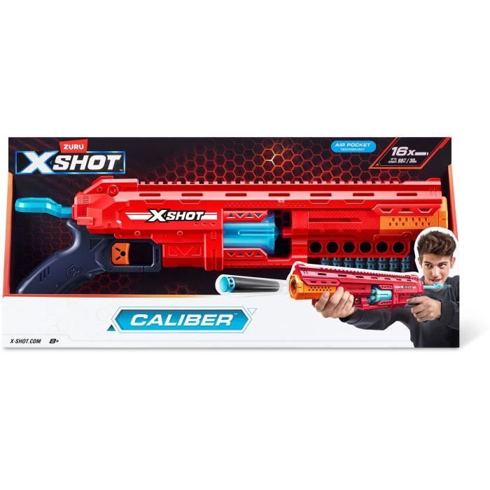 Lanciatore di freccette - ZURU - Calibro X-SHOT - Canna rotante - Gittata 27 m - 16 freccette incluse