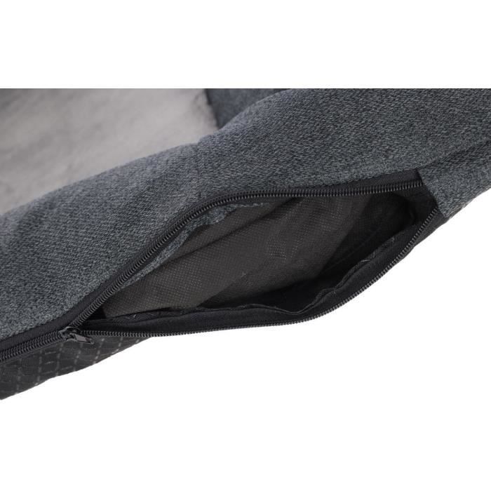 Image secondaire de KERBL - Matelas mémoire de forme XL -100 x 70 x 9 cm - Coussin PLATIN ORTHO - Gris -