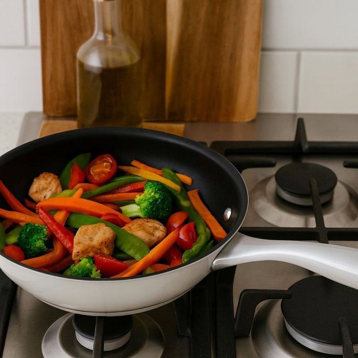 Poêle Sauteuse Classic en Acier Inoxydable Ø28 cm - Anti-adhésive