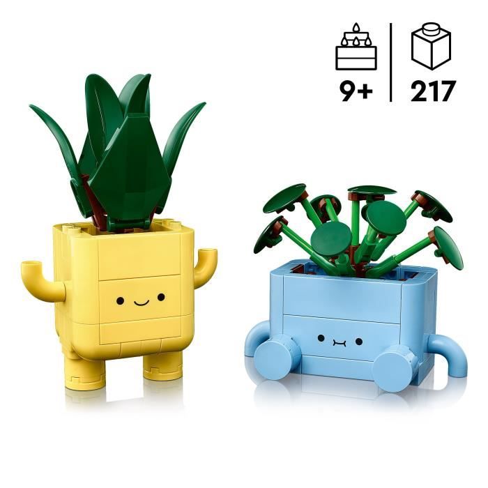 Image secondaire de LEGO Botanicals 10349 Petites Plantes Souriantes - Jeu de construction pour fille, 9 ans