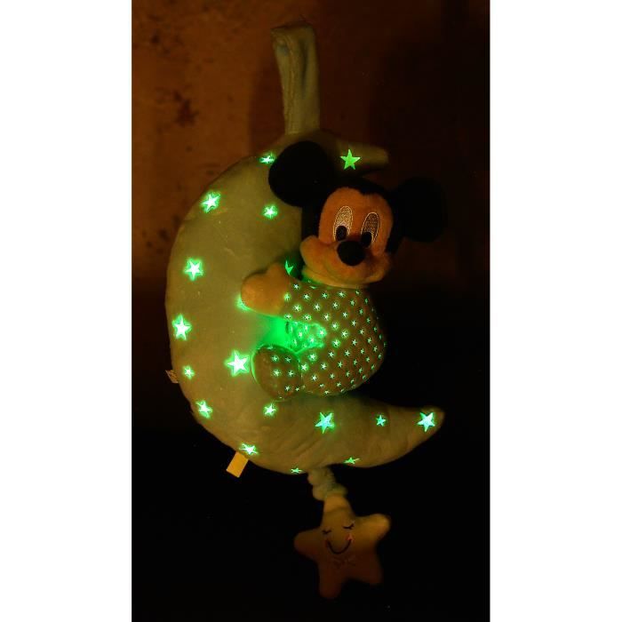 Disney -Doudou Mickey Musical Lumineux Moon Starry Night