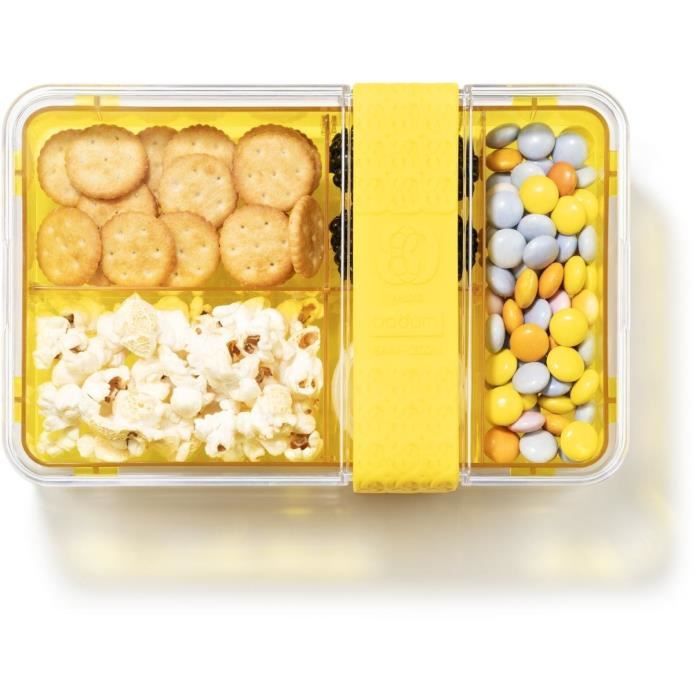 Image secondaire de Lunch box compartimentée - BODUM - Bistro - Couverts - Lemon - Pandone Yellow