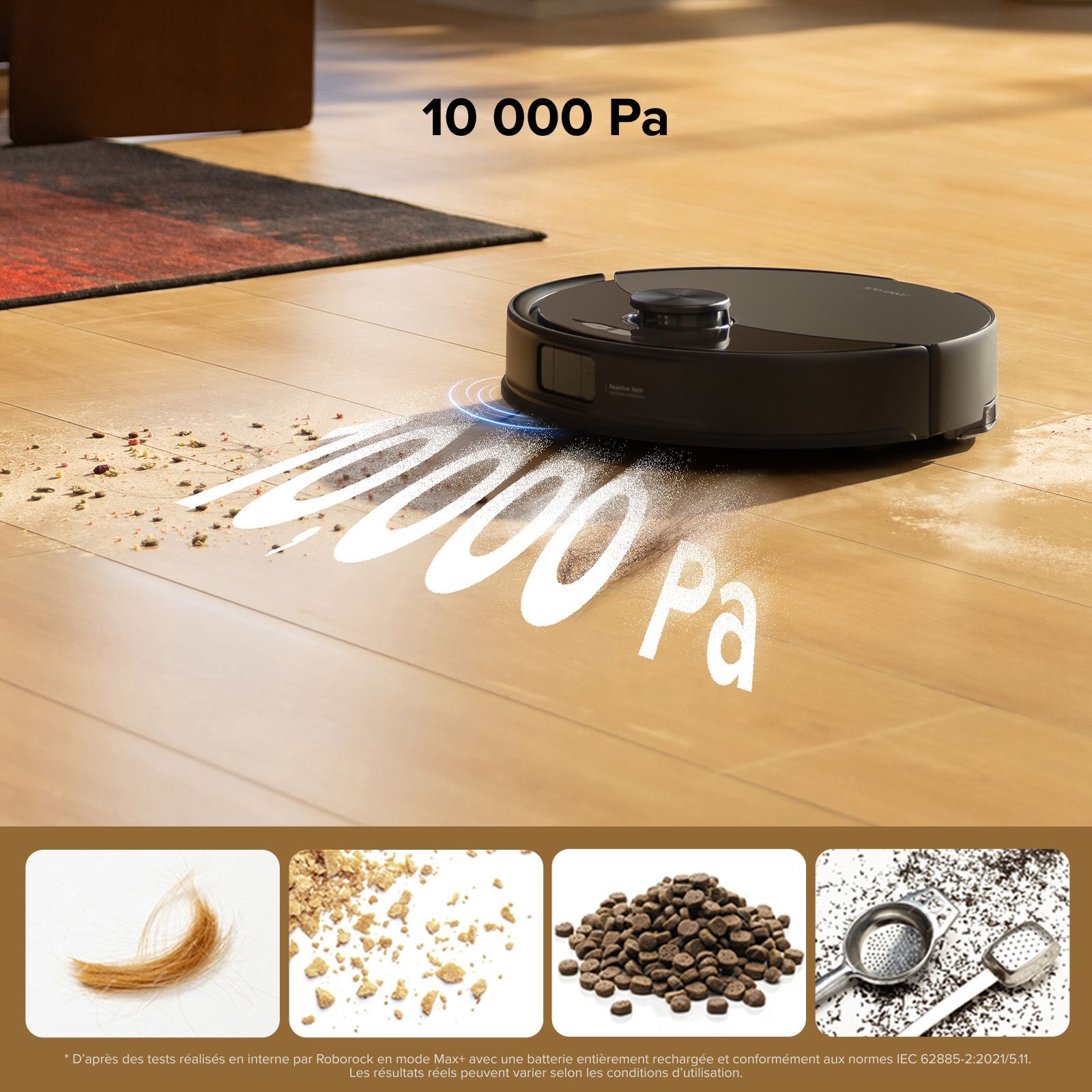 Image secondaire de Aspirateur Robot Laveur - ROBOROCK Q10 VF+ - 10000 Pa - 150 min - Noir