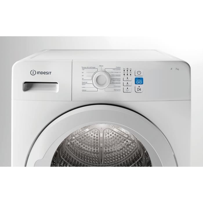 Seche-linge pompe a chaleur INDESIT YTM0871FR - 7 kg - Classe A+ - Blanc