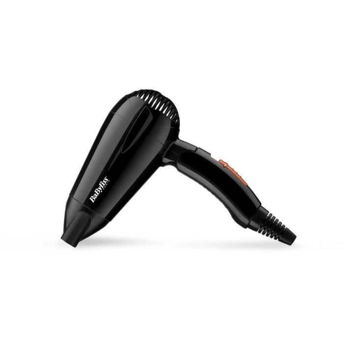 Seche-Cheveux - BaByliss - 5344E - Compact L?ger avec poign?e pliante, 2000W,  2 combinaisons temp?ratures / vitesses, Concentrateur