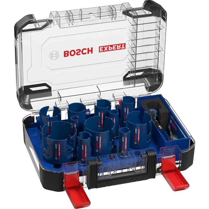 Image secondaire de Coffret de scies-trépans - BOSCH - Expert Construction Material - 11 pieces - Diametre 20 a 76 mm