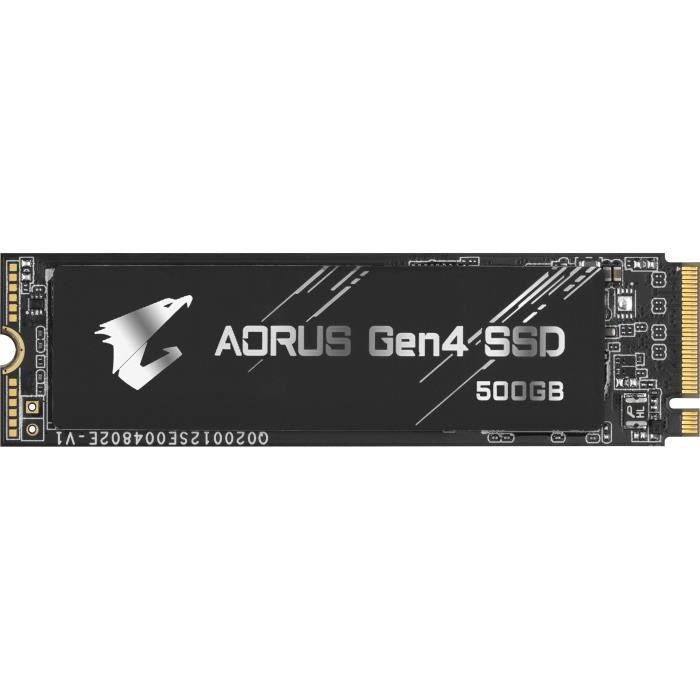 GIGABYTE - SSD Interne - AORUS - 500Go - M.2 NVMe Gen4 (GP-AG4500G)