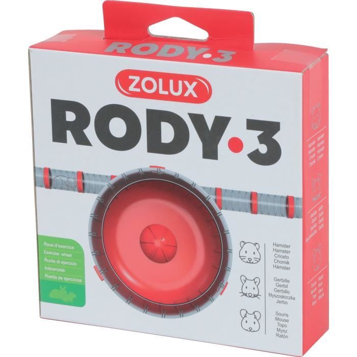 Image secondaire de Roue d'exercice silencieuse adaptés aux cages Rody3 - ZOLUX - Rodylounge - Pour petits rongeurs - Grenadine