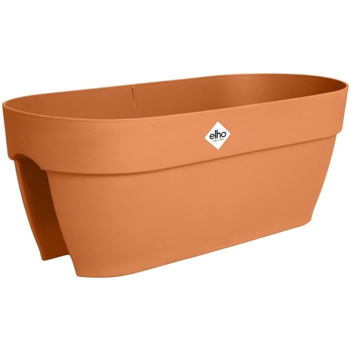 Pot de fleurs - ELHO - Vibia Campana Flower Bridge 60 - Marron - L 26 x B 59 x H 22 cm - Balcon/Extérieur - 100% recyclé