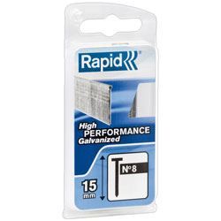 RAPID Pointes galvanisées - Fil fin - N°8/25 mm