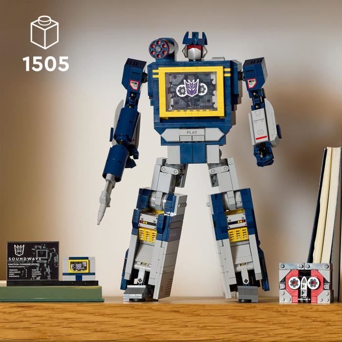 Image secondaire de LEGO Icons 10358 Transformers : Soundwave - Set de Construction pour Adulte - Maquette