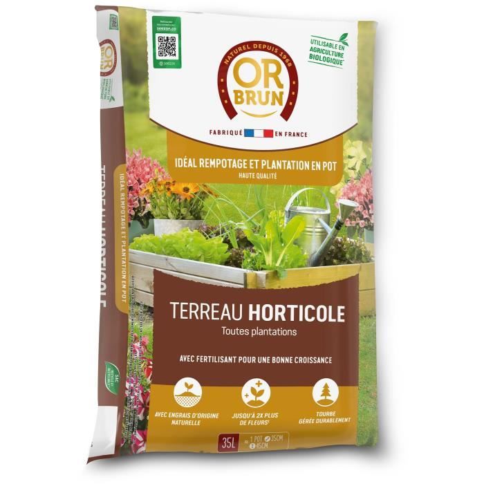Terriccio orticolo - MARRONE ORO - OBRTHOR35N - 35 L