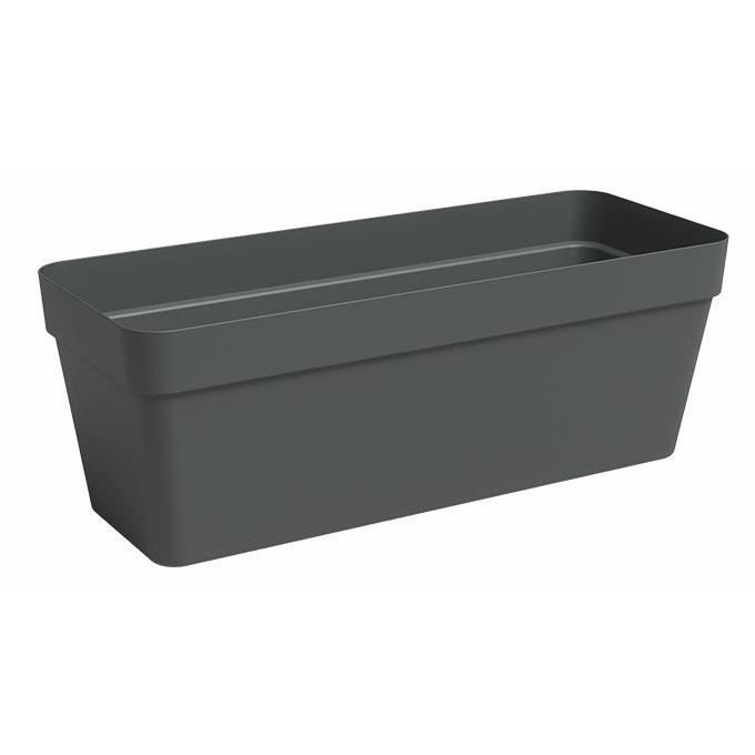 Fioriera - Plastica - Antracite - Rettangolare - L49,9 x P20 x H18,1cm - ARTEVASI