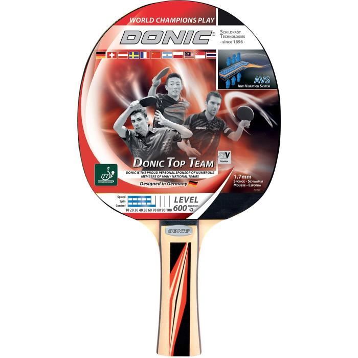 Racchetta da ping pong - SCHILDKRÖT - TOP TEAMS 600 AVS, manico