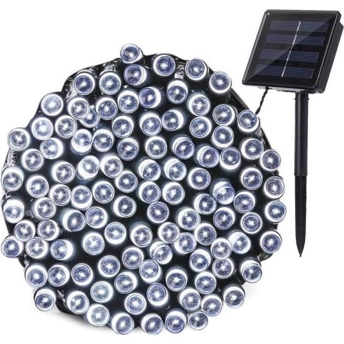 LUMI JARDIN Guirlande lumineuse solaire Yogy Solar - Lumiere blanc froid solaire - 400 LED - 3,3m