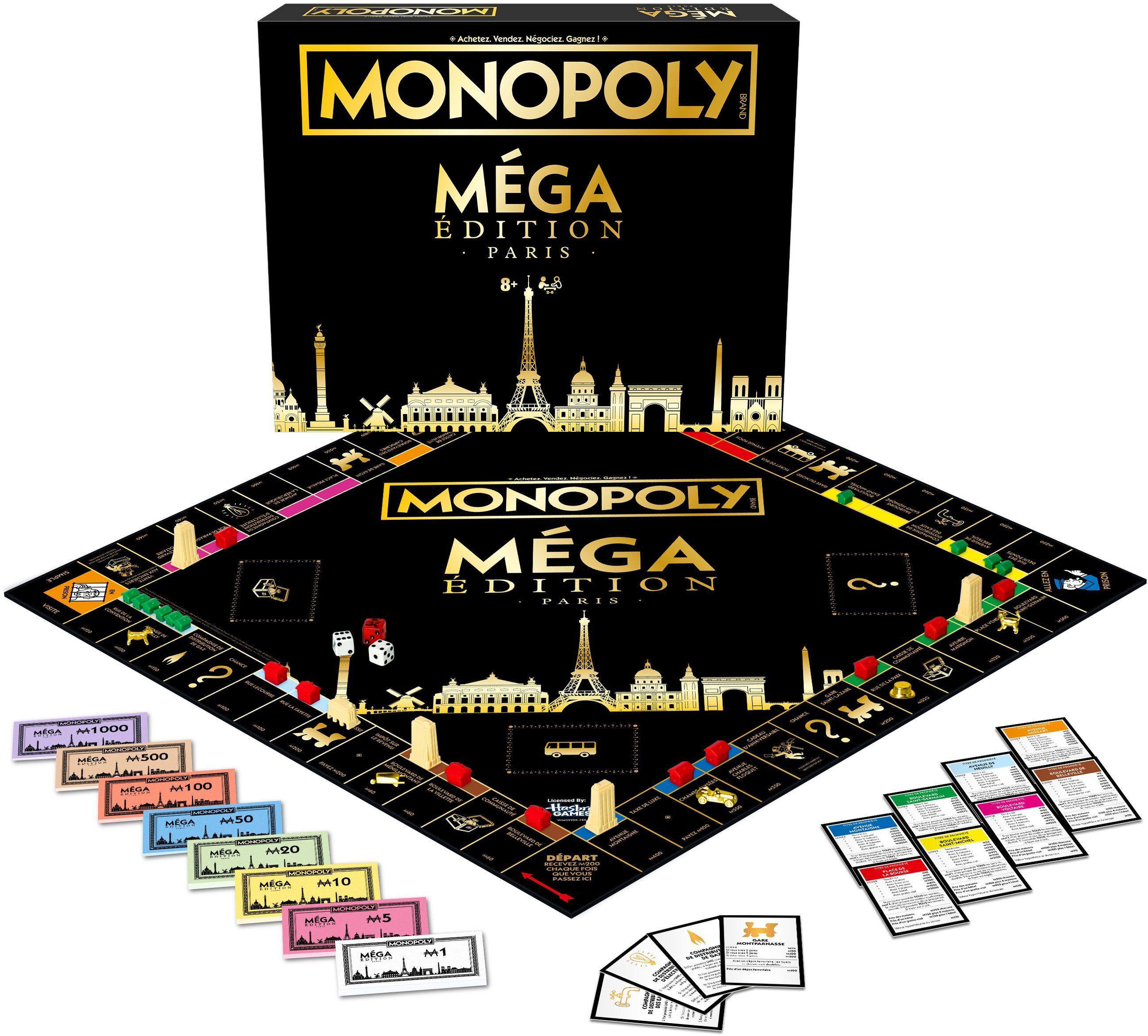 Monopoly Méga Édition Paris - Jeu de Société Familial