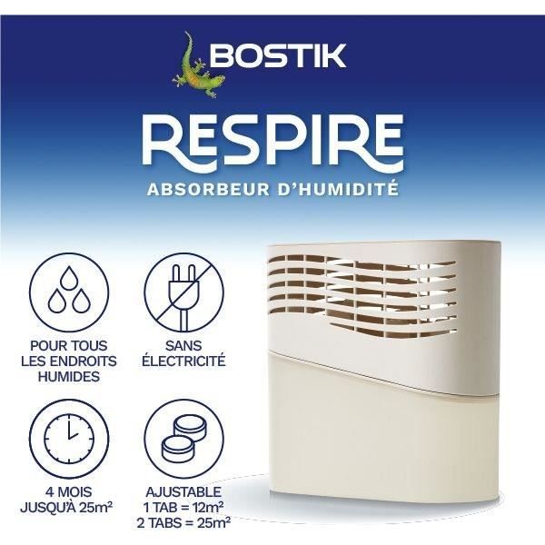 Image secondaire de Absorbeur d'Humidité BOSTIK Respire - Éco-Conçu - 2 Recharges 250 g