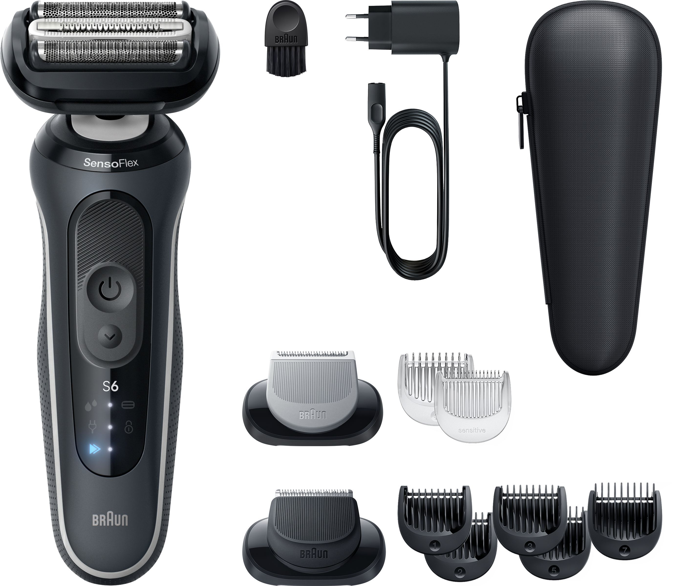Image secondaire de Rasoir électrique BRAUN Series 6 - Noir - Autonomie 60 minutes - Charge rapide 5 minutes