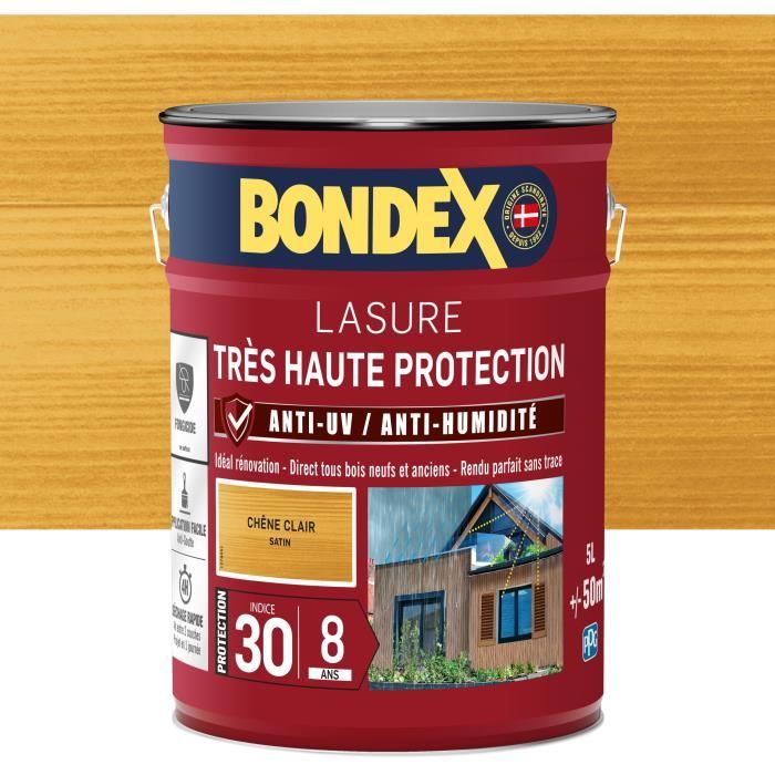 very high protection wood stain 8 years light oak 5L Bondex