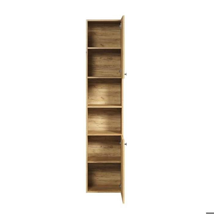 Bathroom column storage oak L40 x H186 x D31cm PURE BLISS