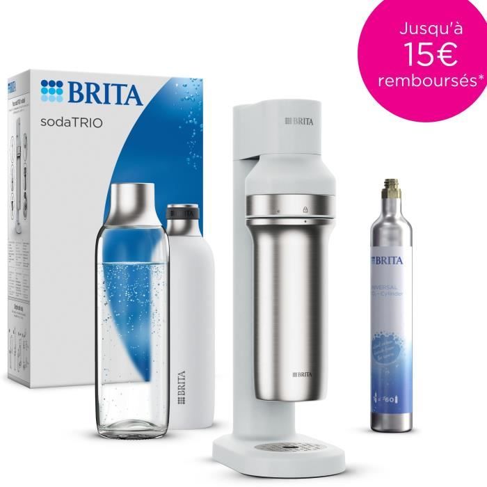 Macchina per acqua frizzante BRITA sodaTRIO - Bianco