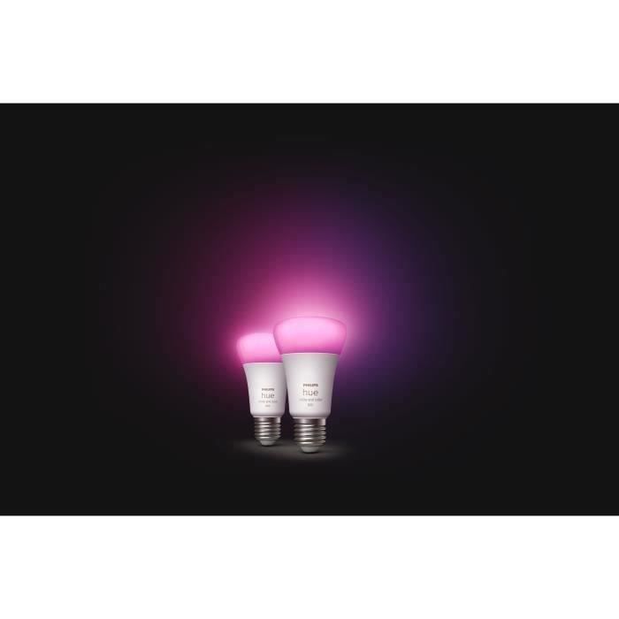 PHILIPS Hue White & Color Ambiance Ampoules LED connectées E27 - Compatible Bluetooth