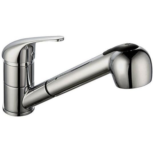 Miscelatore cucina basso - EDOUARD ROUSSEAU - ARES - Acciaio inox
