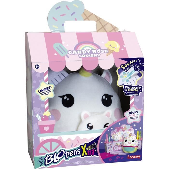 Blopens XTRA - Licorne Rose Squishy avec Pochoirs Magiques