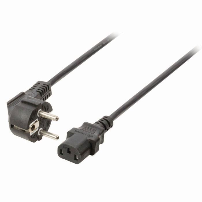 NEDIS Power Cable - Schuko Male Angled - IEC-320-C13 - 5.0 m - Noir