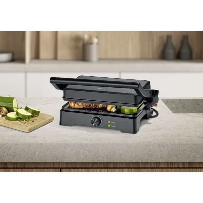 Image secondaire de Grill SEVERIN - KG2391 - Surface de cuisson 28x17cm - Ouverture 180°C - 1800W