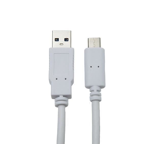 APM Cordon USB 3.0 USB-A/Type-C - Mâle/Mâle - Blanc - 1m