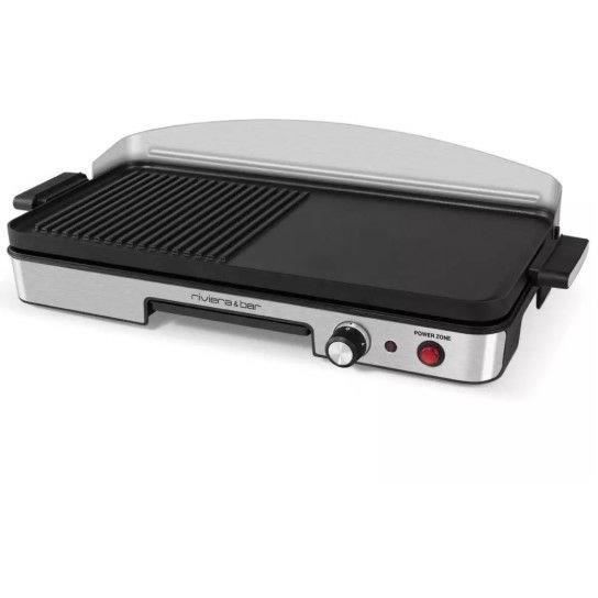 Plancha RIVIERA & BAR - QPL365 - Surface de cuisson 50,5 x 25,5cm - 4 a 6 personnes - 1900W