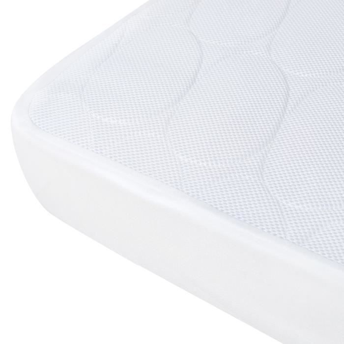Protege matelas - Alese DOMIVA Nova - 100% Polyester - Maille 3D - Blanc - 60 x 120 cm