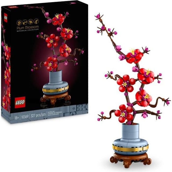 LEGO Icons 10369 Plum Blossoms - Decorazione floreale per interni, set per adulti